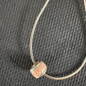 Custom Made Sterling Silver Hoops with Bonaire Pink sand Charms